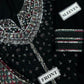 Embroidered black Multi Dupatta Luxury Velvet Dress Unstiched 3 Piece
