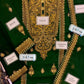 Green Embroidered Chiffon 3 Piece Unstitched Suit AJRNC-D18- Party Wear