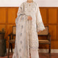 White Luxury Chicken Kari Embroidered Lawn Dress 3 piece Unstitched Dress