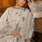 White Luxury Chicken Kari Embroidered Lawn Dress 3 piece Unstitched Dress