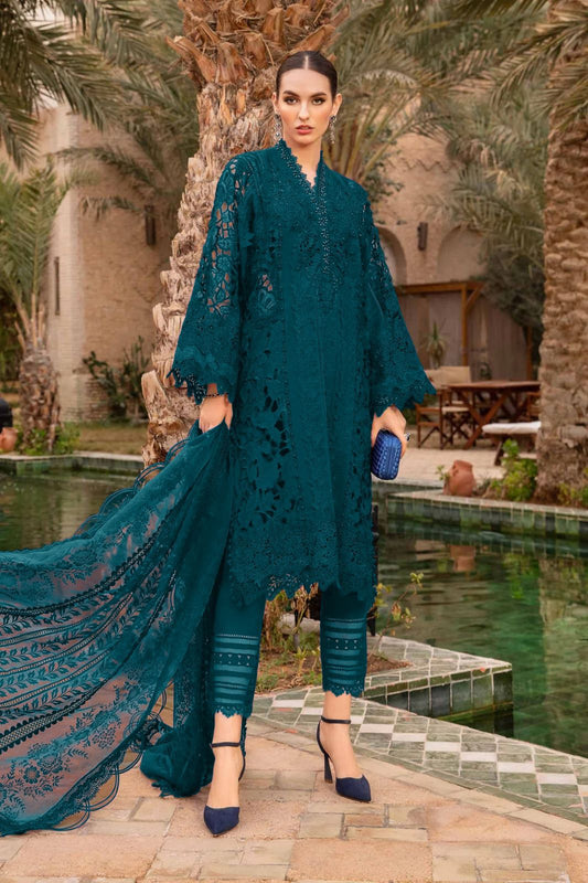 Chicken Embroidered Lawn 3 Piece Unstitched Suit MB-Summer Collection