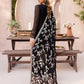 Black Chiffon 3 Piece Unstitched Suit-Party Wear