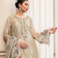 3D & Handwork Heavy Embroidered Chiffon 4 Piece Unstitched Dress