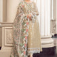 3D & Handwork Heavy Embroidered Chiffon 4 Piece Unstitched Dress