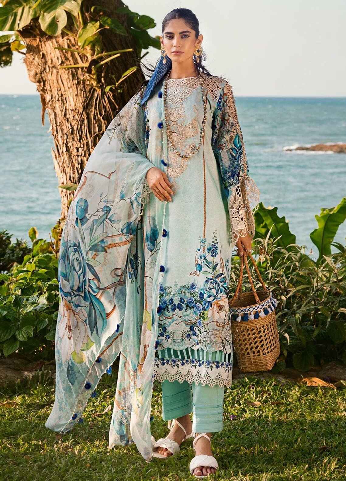 Embroidered Lawn 3 Piece Unstitched Suit ESL-07B-CUPID - Summer Collection