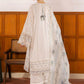 White Luxury Chicken Kari Embroidered Lawn Dress 3 piece Unstitched Dress