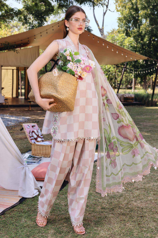 Embroidered Lawn 3 Piece Unstitched Suit MBL-MPT-2906-A-26 - Summer Collection