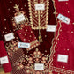 Mehroon Velvet Embroidered Unstitched 3 Piece Suit EAV