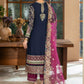 Luxury Chiffon Embroidered Dress 3 Piece Unstitched