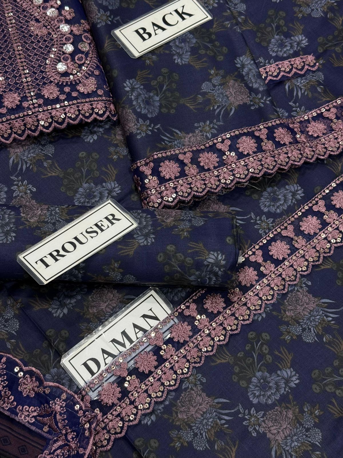 Luxury Lawn Embroidered 3 Piece Unstitched - BLS-56