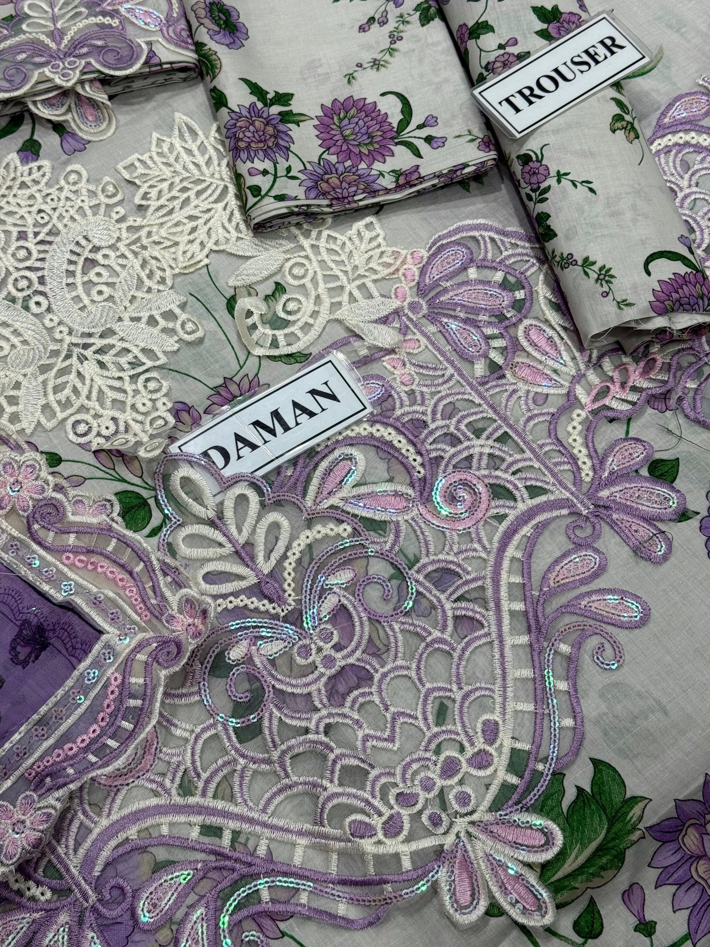 Luxury Lawn Embroidered 3 Piece Unstitched -NH