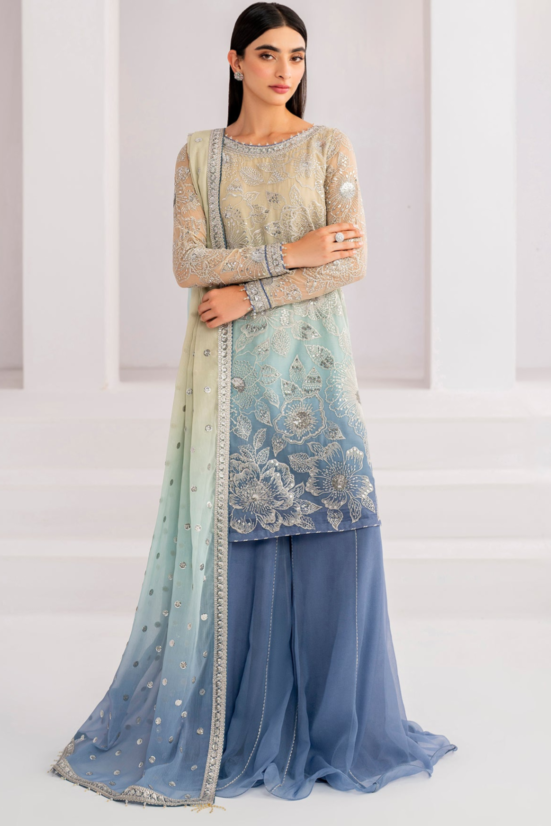 Chiffon Tie N Die 4 Piece Unstitched Dress- UC-3052