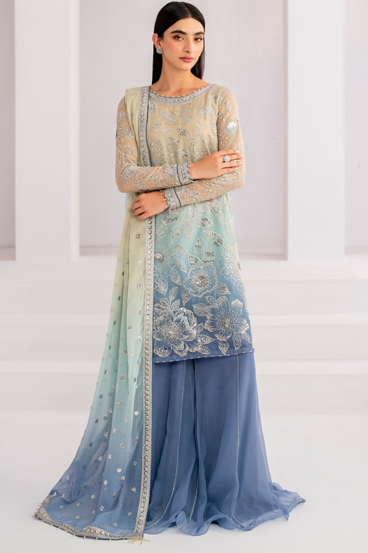 Chiffon Tie N Die 4 Piece Unstitched Dress- UC-3052