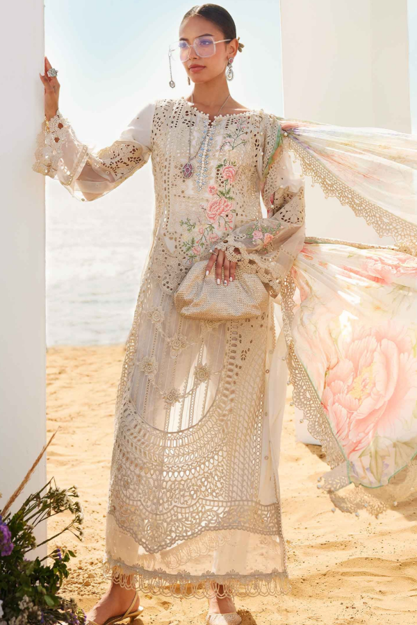 Luxury Chicken Kari Embroidered Lawn 3 piece Unstitched Dress