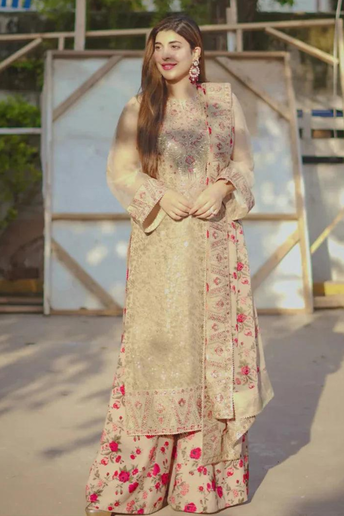 Wedding Festive Luxury Embroidered Organza Suits Unstitched - URWA
