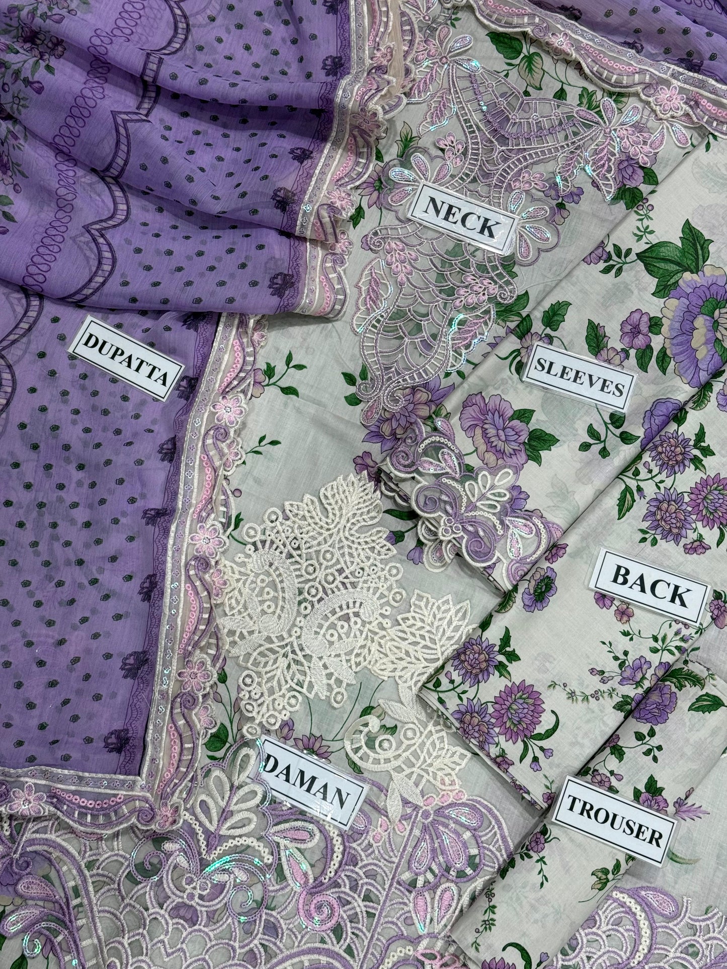 Luxury Lawn Embroidered 3 Piece Unstitched -NH
