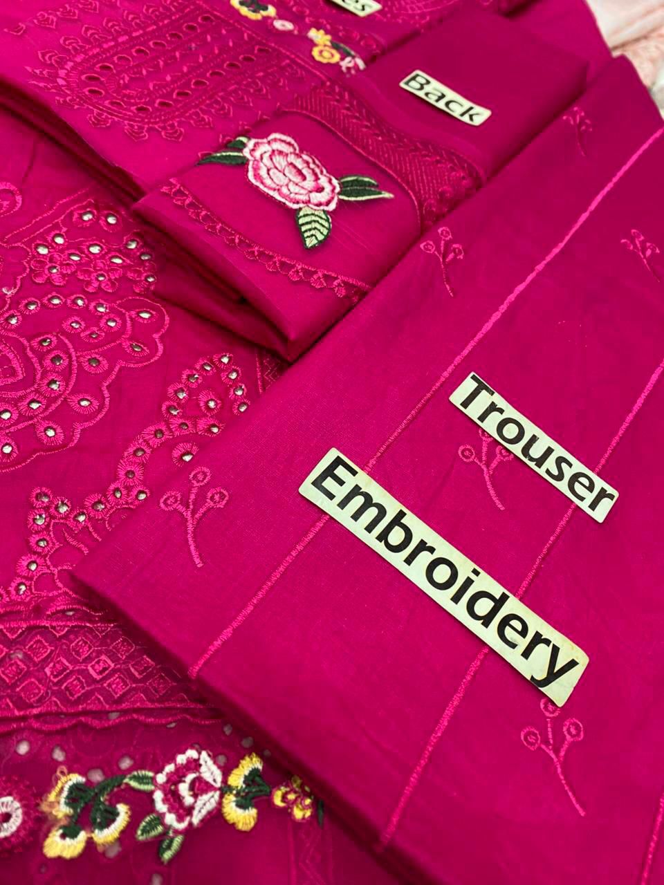 Luxury Chicken Kari Embroidered Lawn 3 piece Unstitched Dress