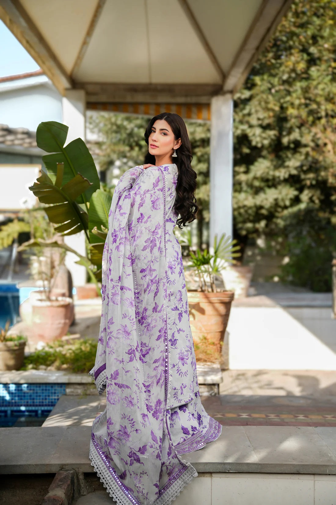 Embroidered Lawn 3 Piece Unstitched Suit ACL-LUX-01-25 - Summer Collection