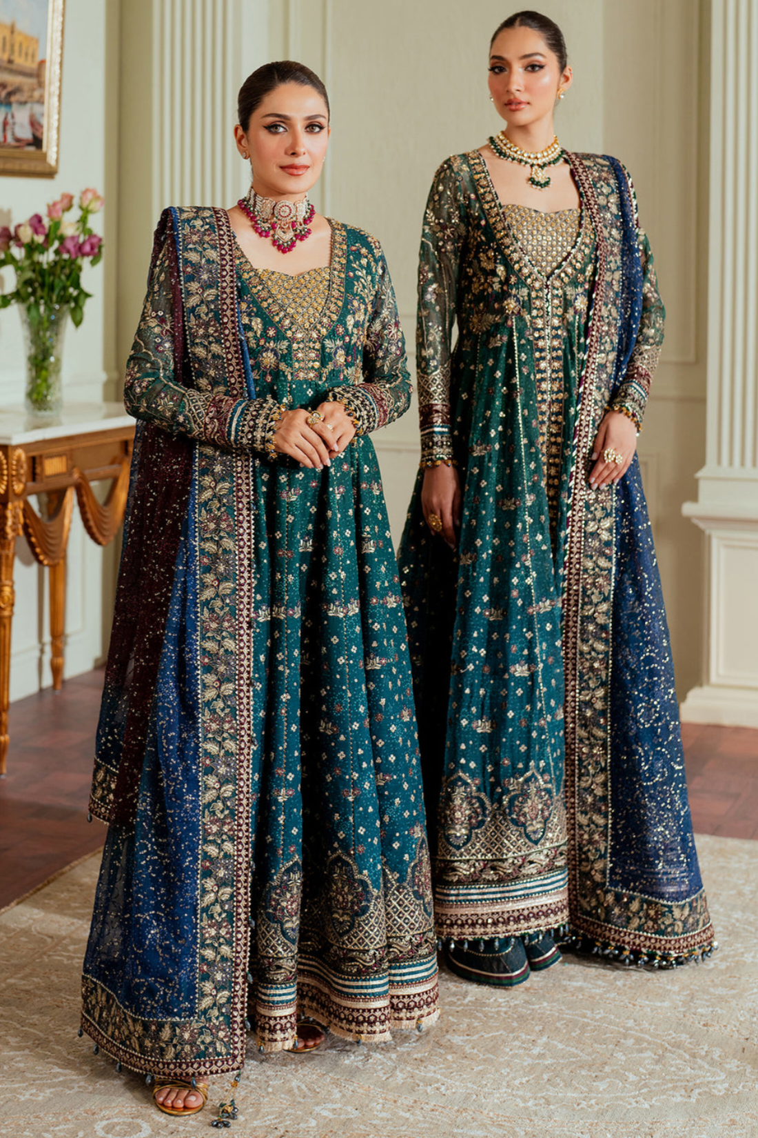 Luxury Chiffon Embroidered Dress 3 Piece Unstitched CH13-03