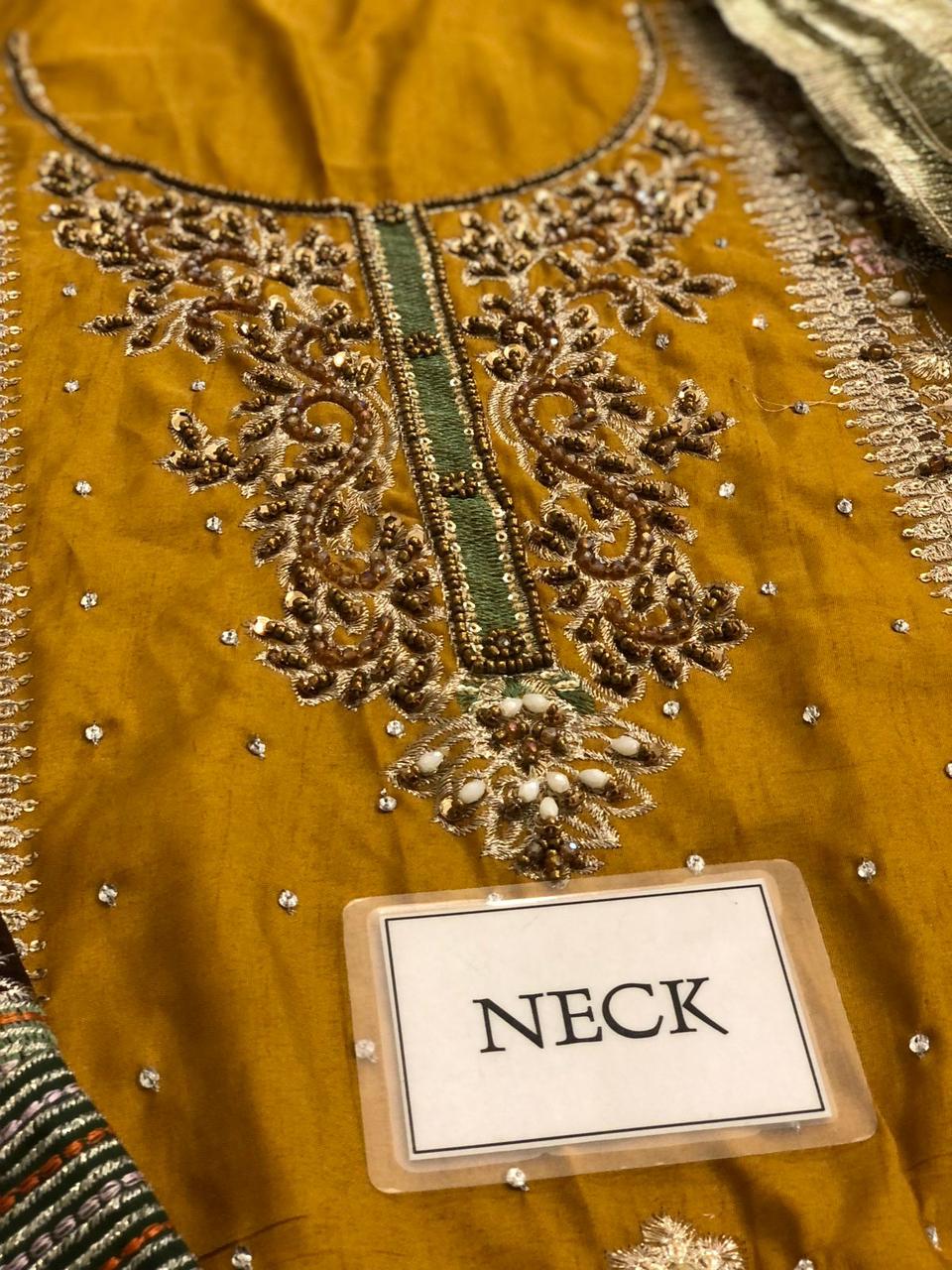 Embroidered Chiffon 3 Piece Unstitched Suit KBC-P-265 - Party Wear