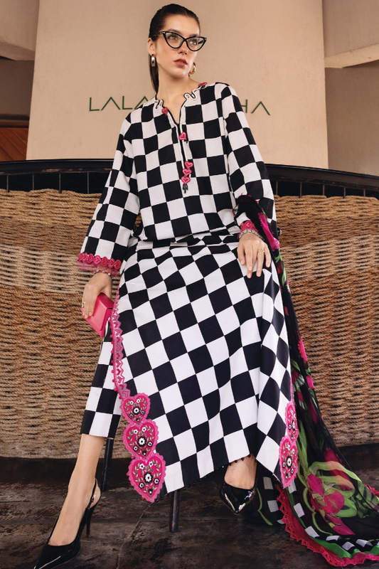 Embroidered Lawn 3 Piece Unstitched Suit MBL-MPT-2906-B-25 - Summer Collection