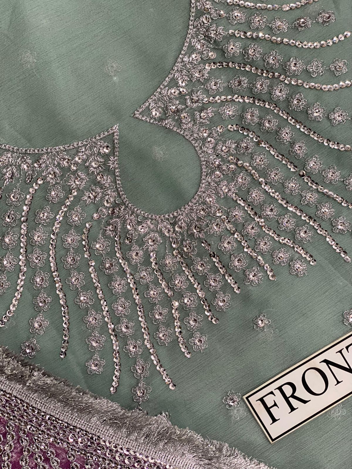 Wedding Collection Chiffon Maxi Embroidery Unstiched 3 Piece