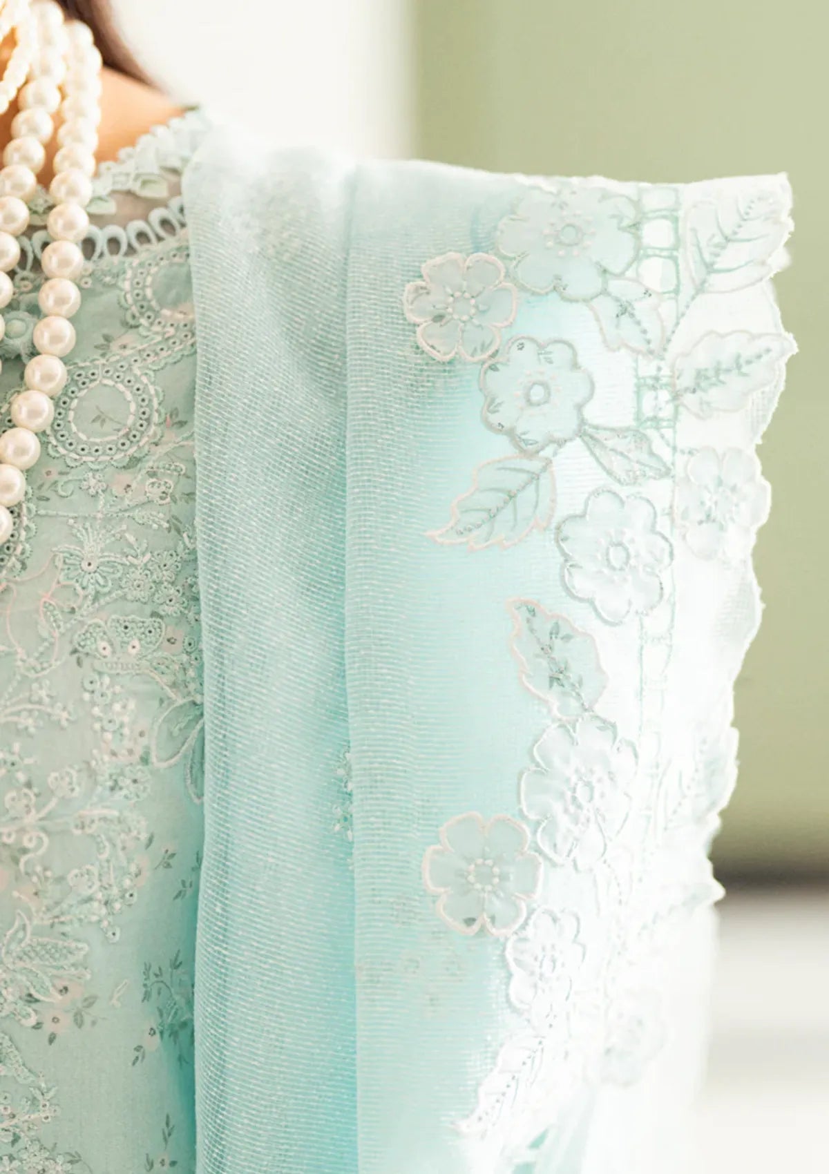 Chikankari Lawn Embroidered 3 Piece Unstitched Dress -CS-06 Neesha