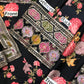 Black Printed Silk 3 Piece Unstitched Suit ACL-LUX-15-25 - Party Wear