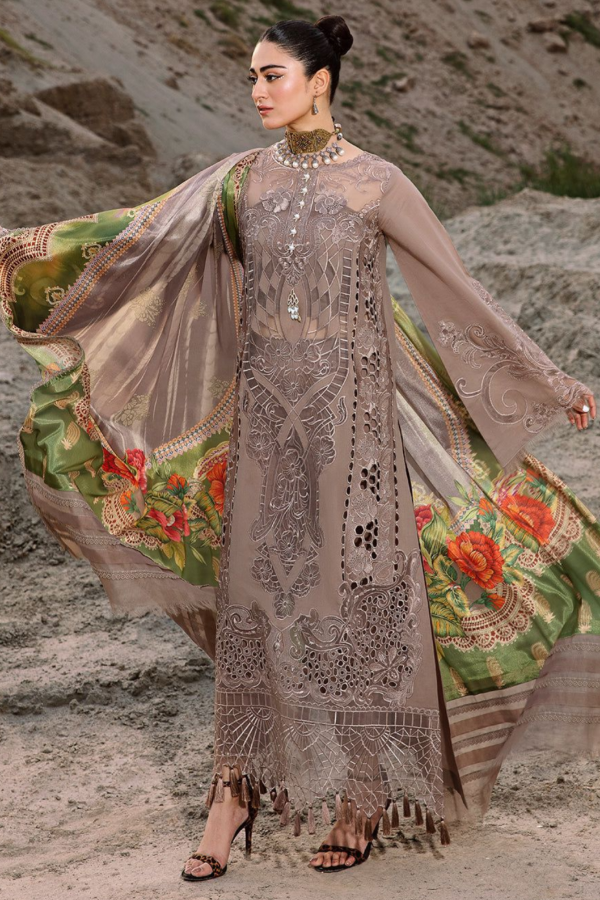 Chicken Embroidered Lawn 3 Piece Unstitched Dress - BI