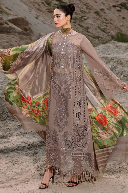 Chicken Embroidered Lawn 3 Piece Unstitched Dress - BI