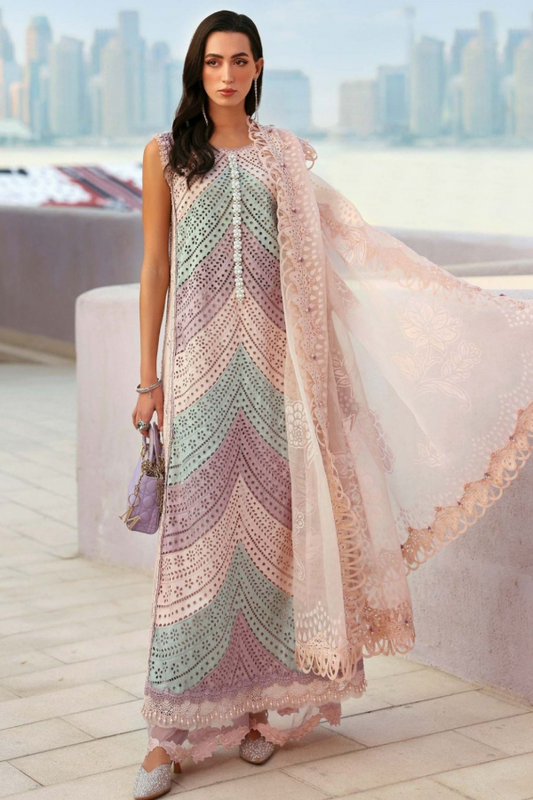 Luxury Lawn Chicken Kari Embroidered 3 Piece Unstitched - MBL-2612