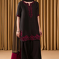 Raw Silk Embroidered Unstitched 3 Piece Suit - Party Wear