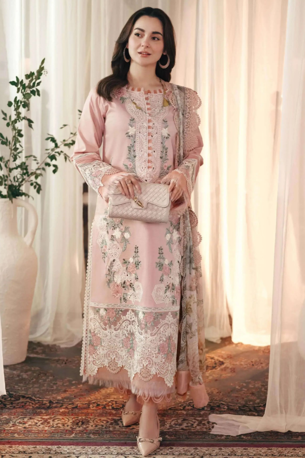 Chicken Kari Embroidered Lawn 3 piece Unstitched Dress