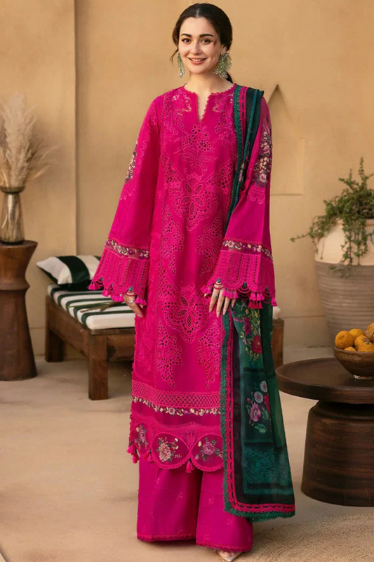 Luxury Chicken Kari Embroidered Lawn 3 piece Unstitched Dress