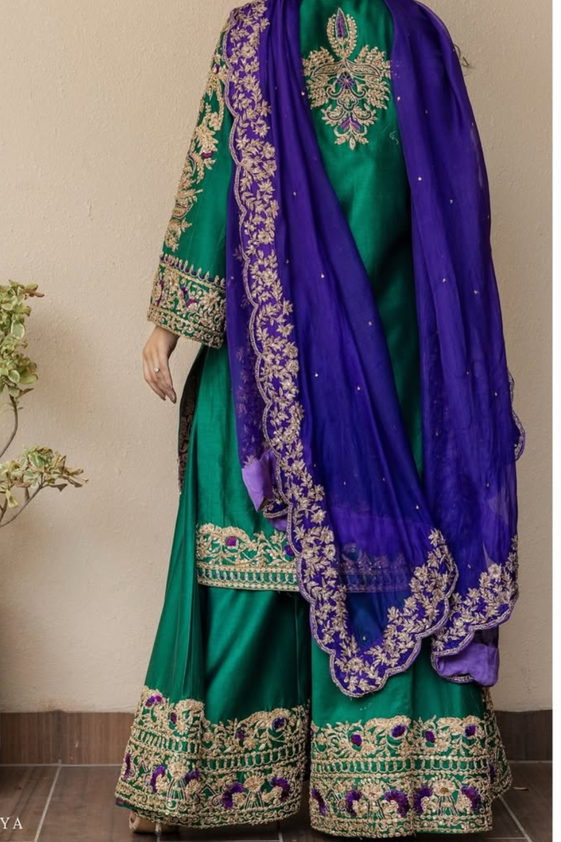 Bridal Raw Silk Unstitched 3 Piece Dress