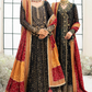 Black Wedding Festive Unstitched Emb Chiffon 3Piece Unstitched
