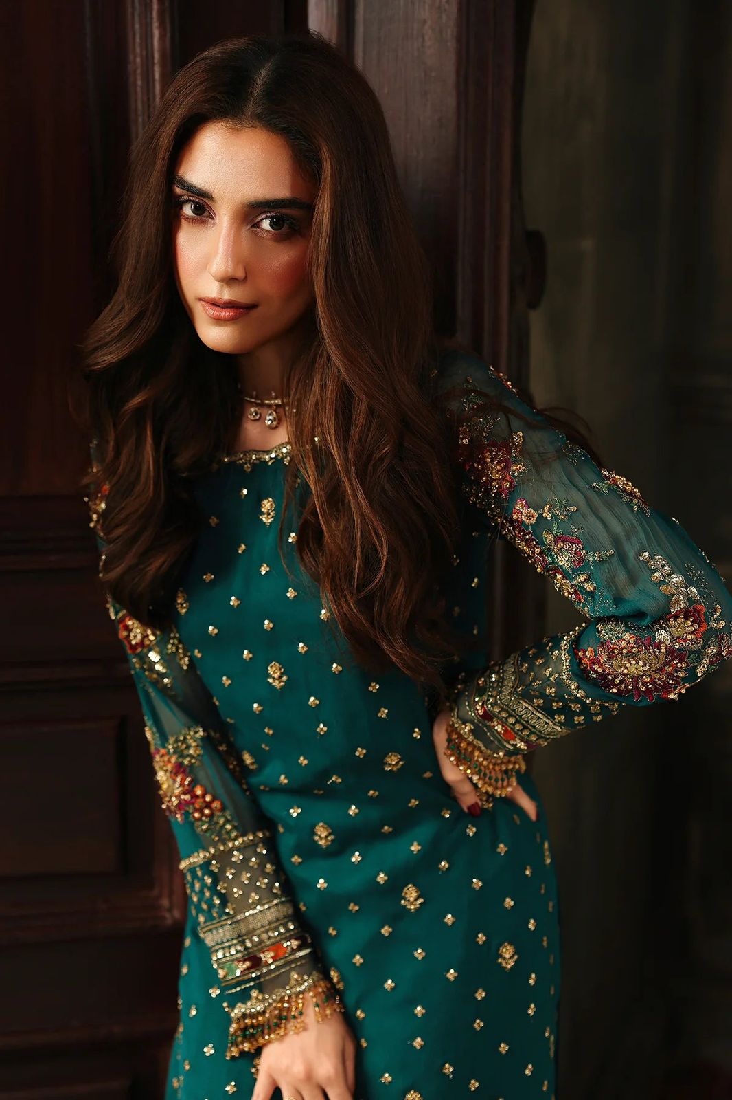 Luxury Chiffon 3 Piece Unstitched Dress - CHZ