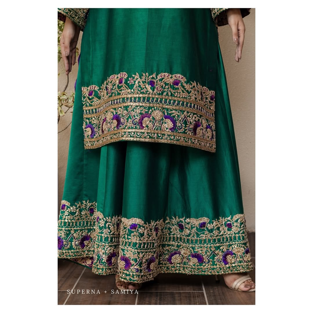 Bridal Raw Silk Unstitched 3 Piece Dress