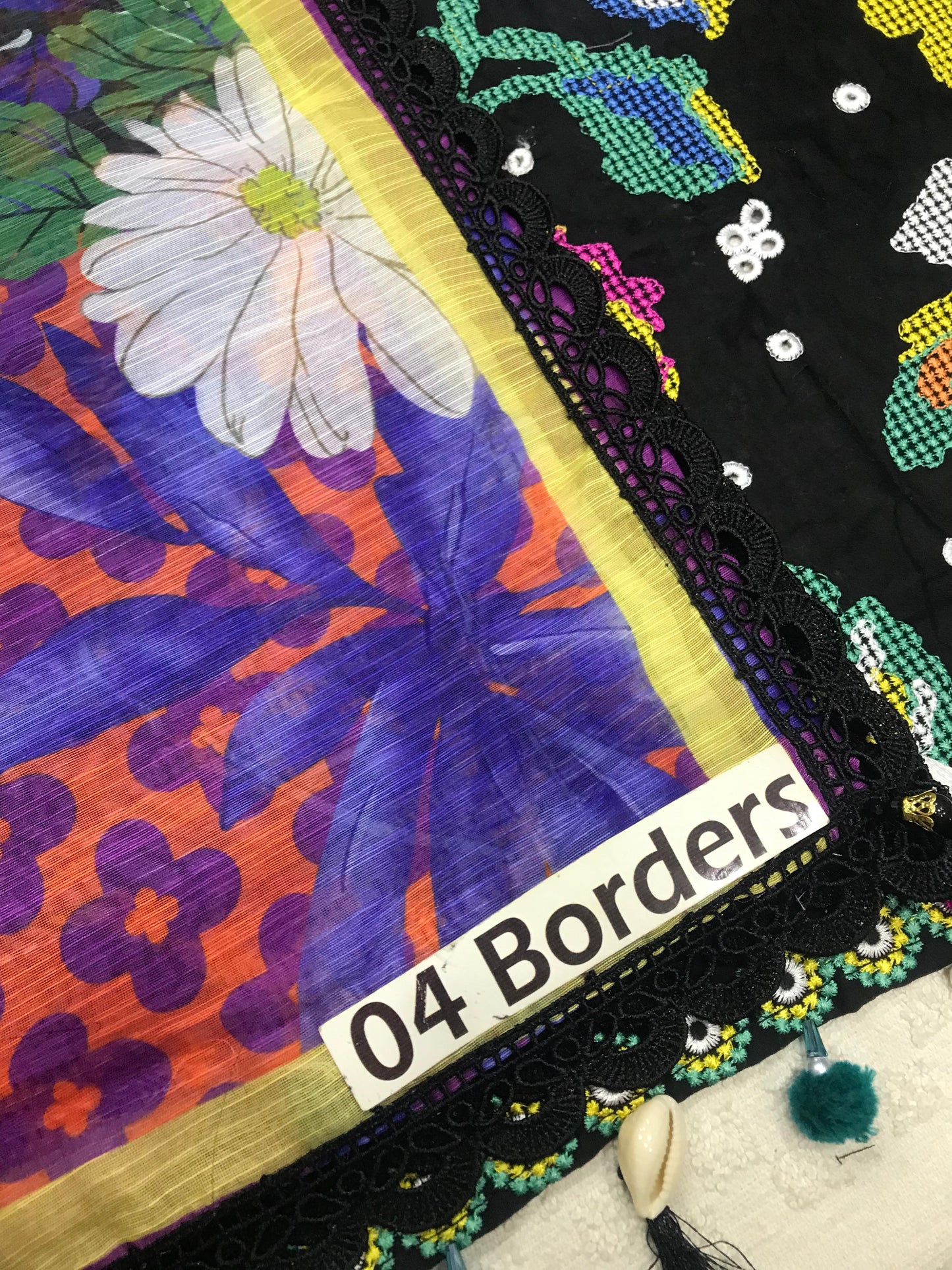 Black Chicken Kari Lawn 3 Piece Unstitched Suit -Amarin - Summer Collection