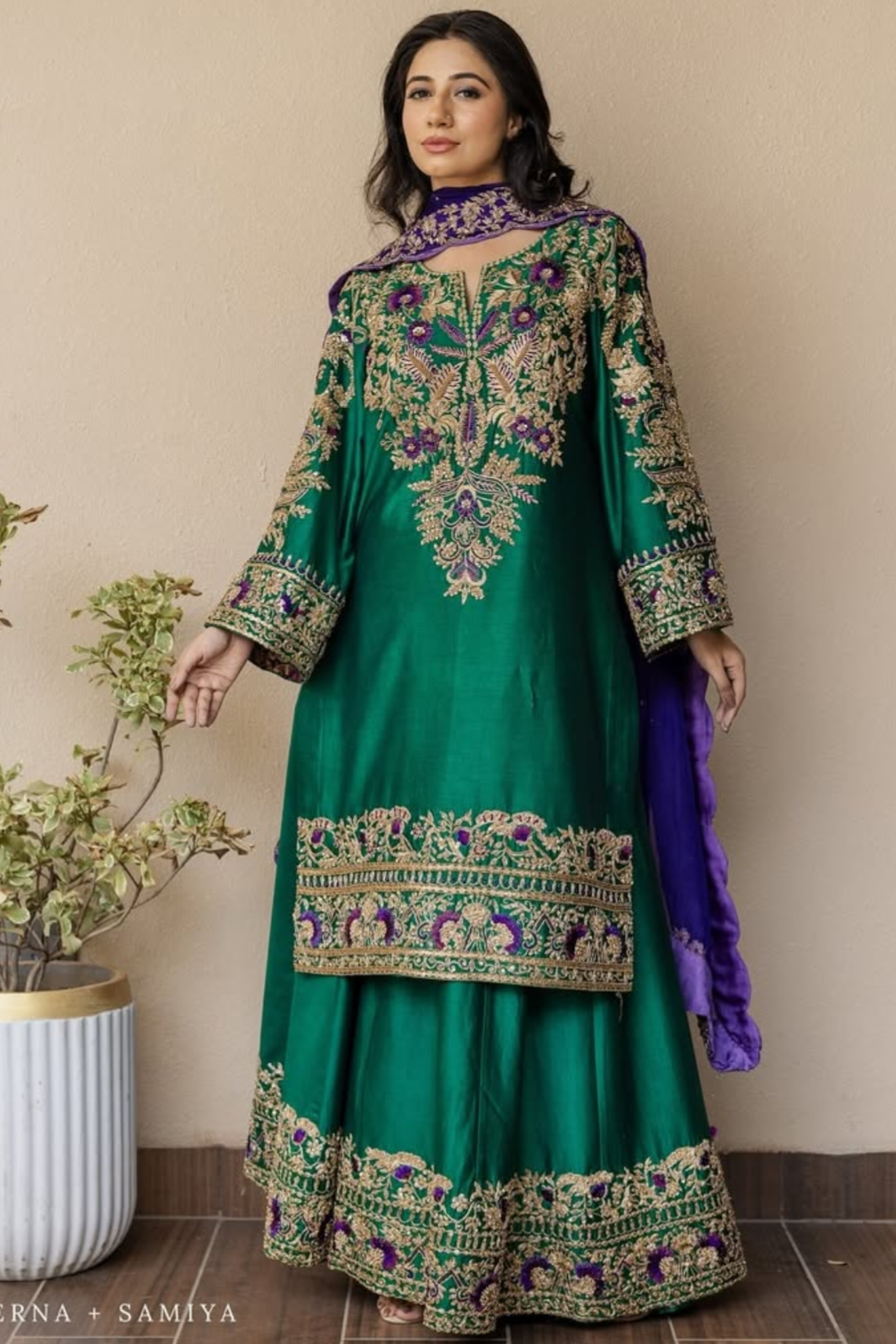 Bridal Raw Silk Unstitched 3 Piece Dress
