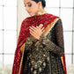 Black Wedding Festive Unstitched Emb Chiffon 3Piece Unstitched