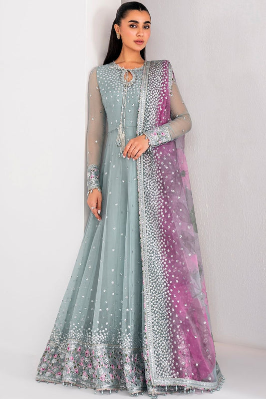 Wedding Collection Chiffon Maxi Embroidery Unstiched 3 Piece