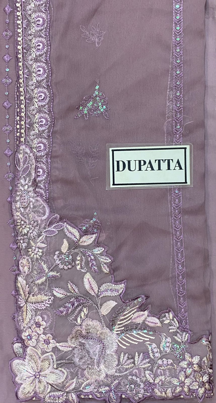 Heavy Embroidered Chiffon 3 Piece Unstitched Dress - Party Wear