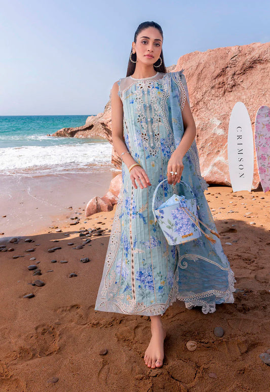 Chicken Kari Embroidered Lawn 3 Piece Unstitched Suit CSSL-D03-B-25 - Summer Collection