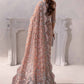 Luxury Embroidered Unstitched Soft Net Saree - Party Wear