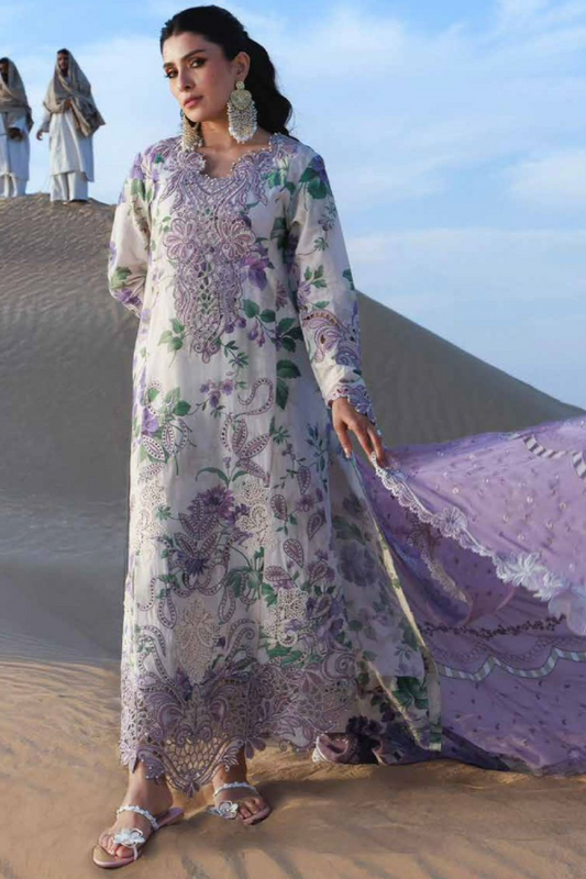 Luxury Lawn Embroidered 3 Piece Unstitched -NH
