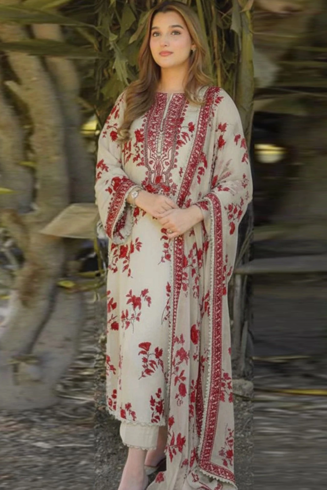 Lawn Unstitched 3 Piece Dress - ANL 26A