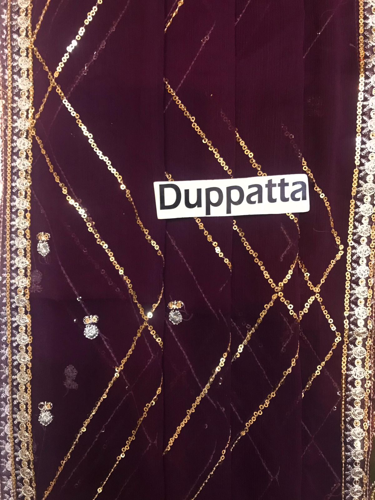 Embroidered Chiffon 3 Piece Unstitched Suit AL-Party Wear