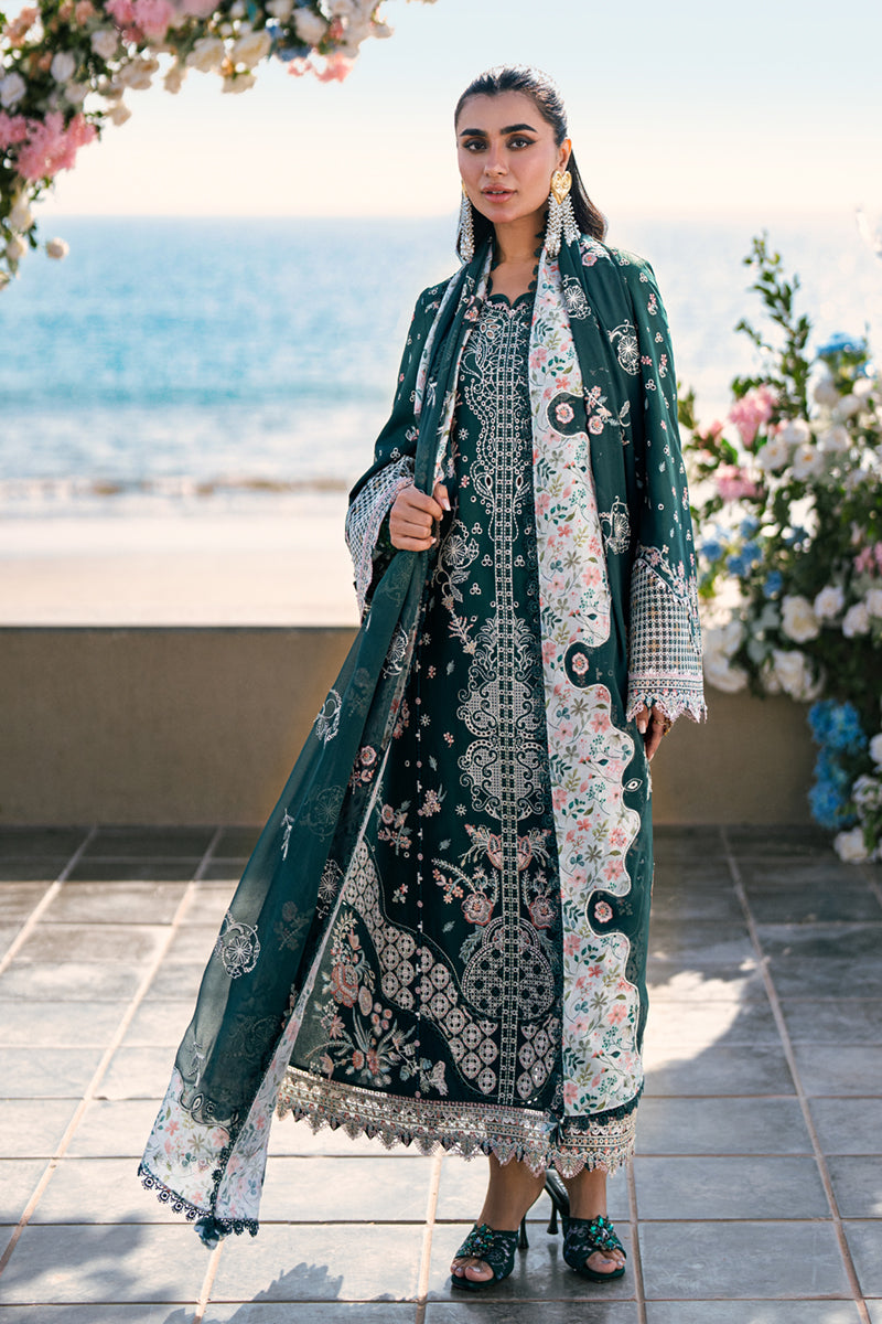 Chicken Embroidered Lawn 3 Piece Unstitched Suit - ELIZA