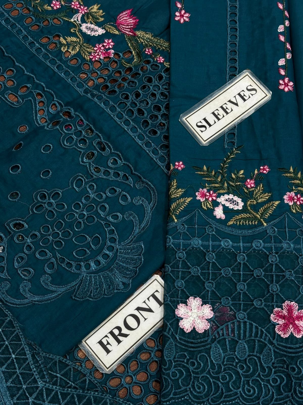 Luxury Embroidered Lawn 3 piece Unstitched Dress - QK